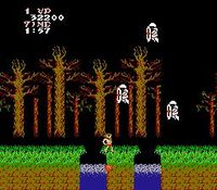 une photo d'Ã©cran de Ghosts n Goblins sur Nintendo Nes